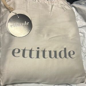 Ettitude Bamboo Sheet Set - feather white-cal King